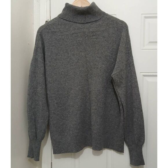 Halogen womens xlarge 100% cashmere turtleneck sweater gray - Picture 6 of 10